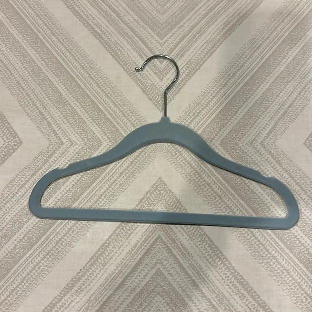 Non Slip Toddler Light Blue Hangers Set of Twelve